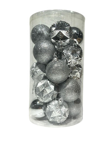 YB' YILBAŞI AĞAÇ SÜS CİCİ TOPLAR 4 CM-5 CM- 6 CM 20'Lİ - 8